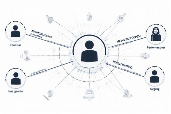 Abstract representation of data flow and targeting with cookies
