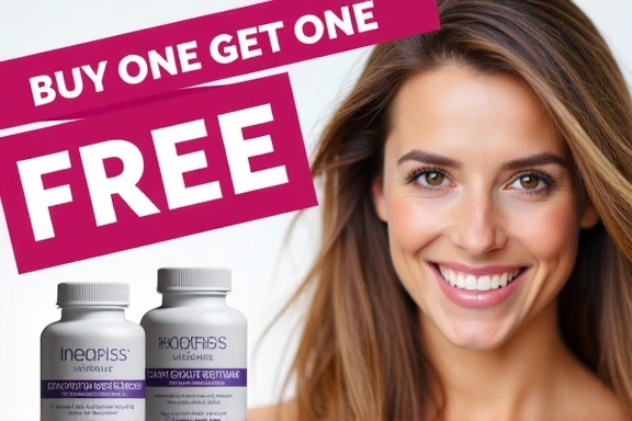 Promotional image for Buy One Get One Free on Beauty Vitamins